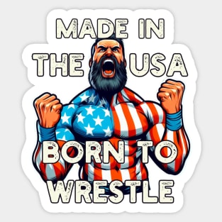 USA Wrestling Sticker